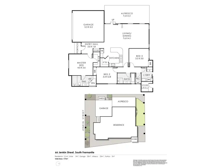 Floorplan of Homely house listing, 66 Jenkin Street, South Fremantle WA 6162