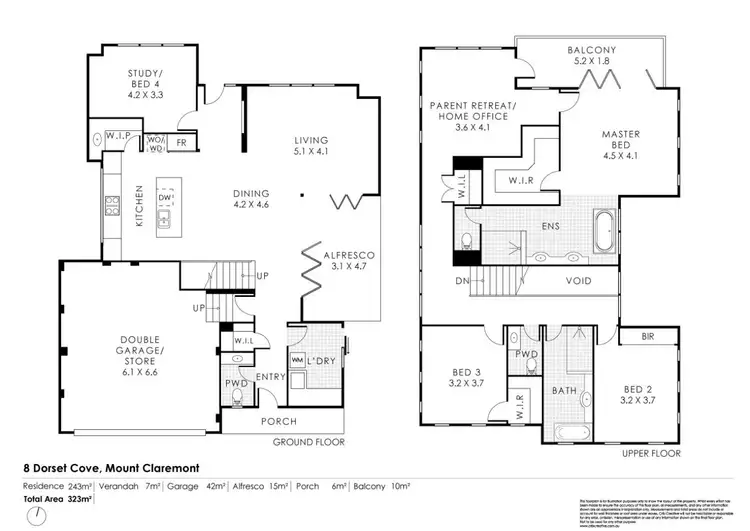 Floorplan of Homely house listing, 8 Dorset Cove, Mount Claremont WA 6010