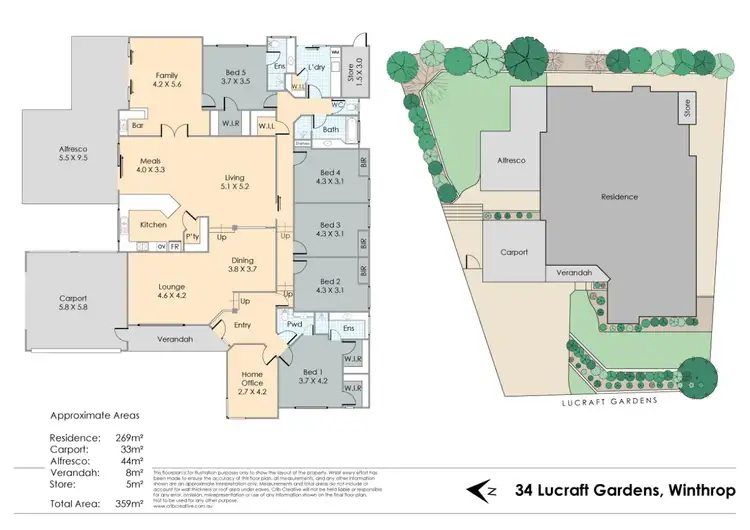 Floorplan of Homely house listing, 34 Lucraft Gardens, Winthrop WA 6150