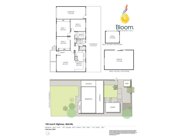 Floorplan of Homely house listing, 104 Leach Highway, Melville WA 6156