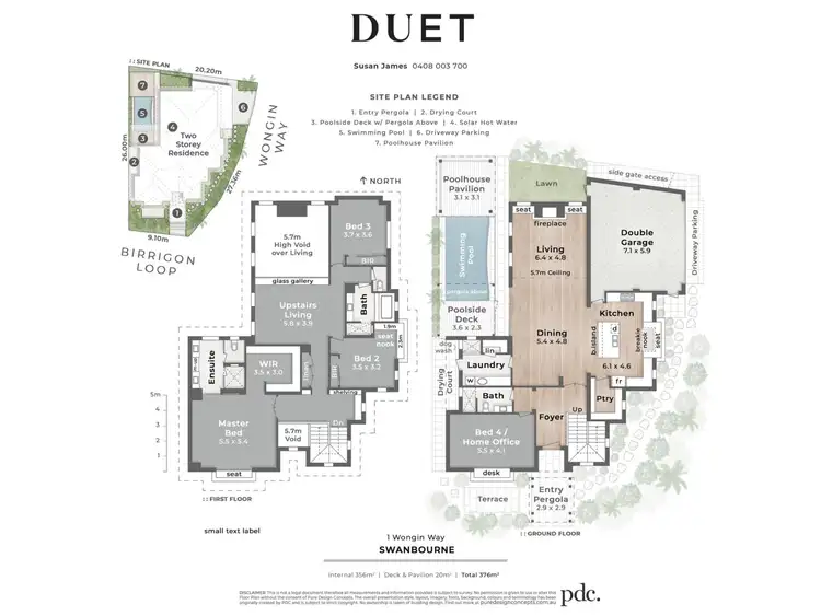Floorplan of Homely house listing, 1 Wongin Way, Swanbourne WA 6010