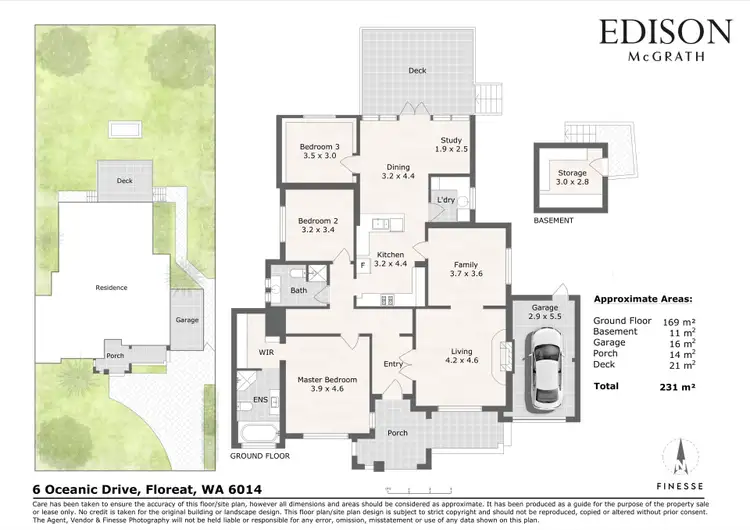 Floorplan of Homely house listing, 6 Oceanic  Drive, Floreat WA 6014