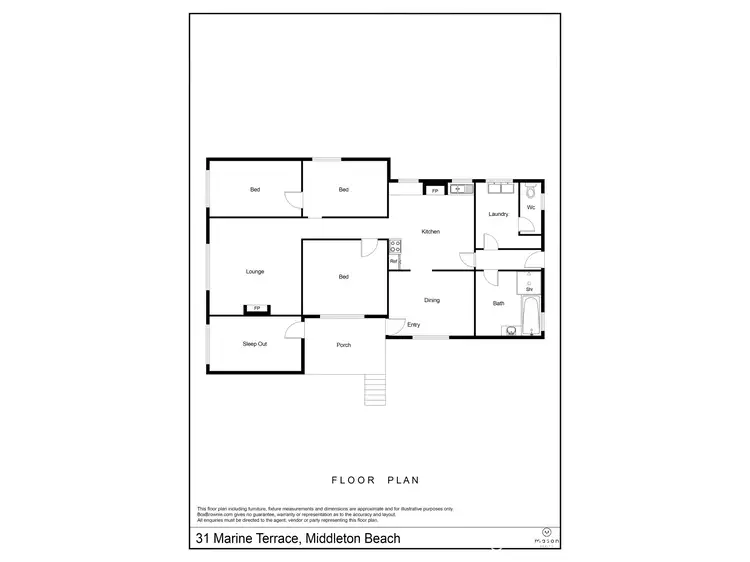 Floorplan of Homely house listing, 31 Marine Terrace, Middleton Beach WA 6330