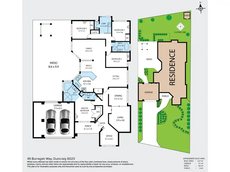 Floorplan of Homely house listing, 49 Burragah Way, Duncraig WA 6023