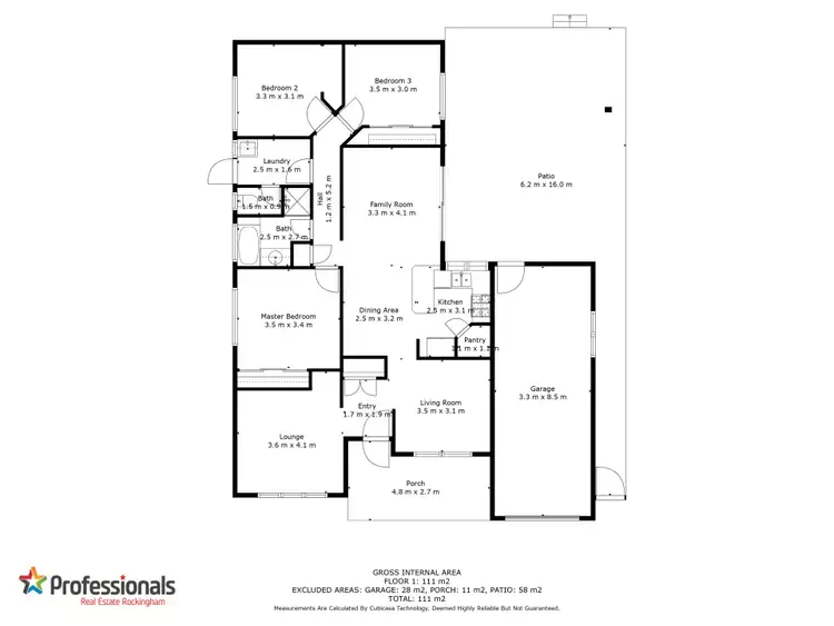 Floorplan of Homely house listing, 32 Carnegie Loop, Cooloongup WA 6168