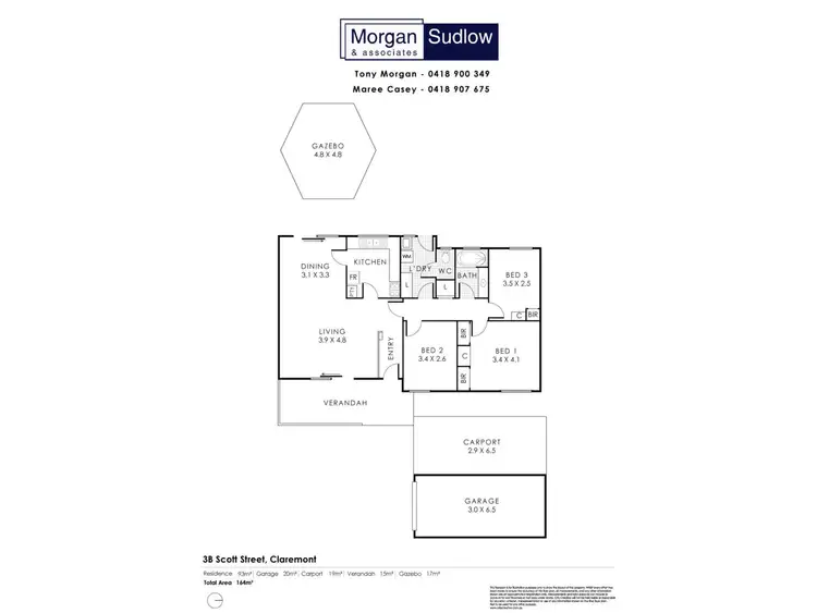 Floorplan of Homely house listing, 3B Scott Street, Claremont WA 6010