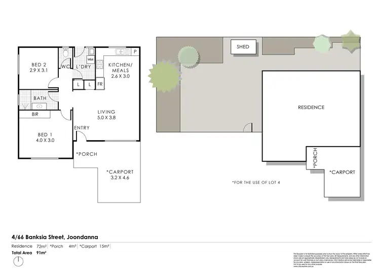 Floorplan of Homely house listing, 4/66 Banksia Street, Joondanna WA 6060