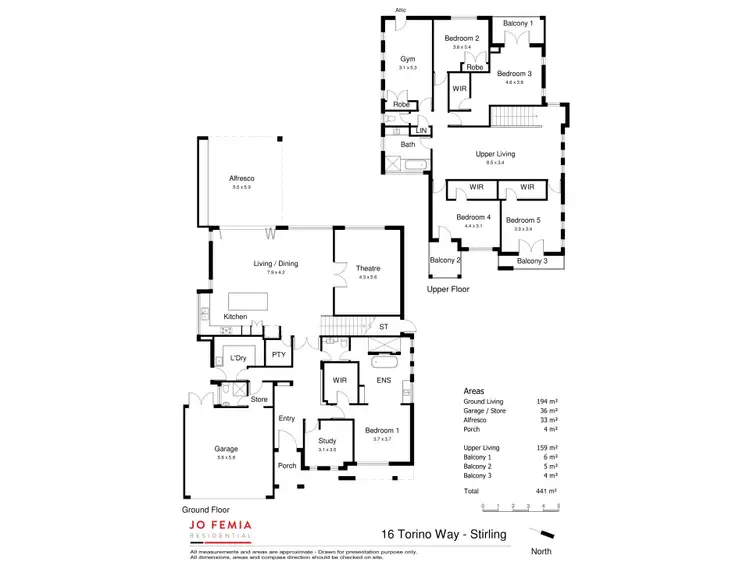 Floorplan of Homely house listing, 16 Torino Way, Stirling WA 6021