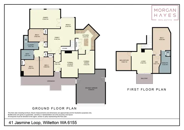 Floorplan of Homely house listing, 41 Jasmine Loop, Willetton WA 6155