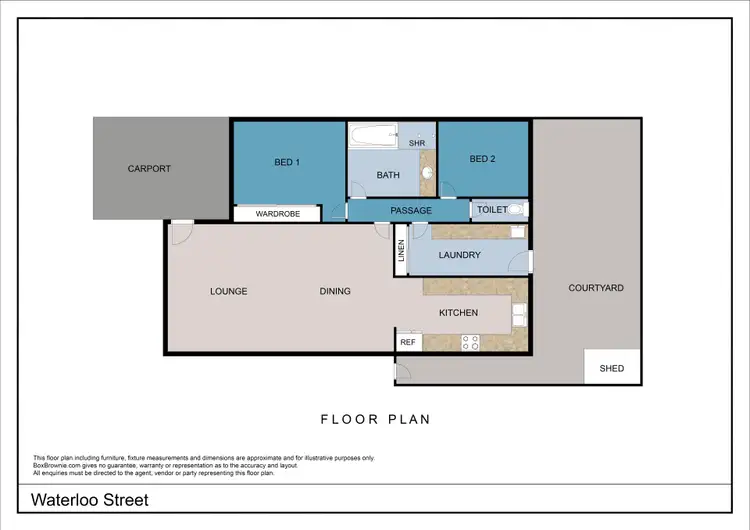 Floorplan of Homely unit listing, 5/78 Waterloo Street, Joondanna WA 6060