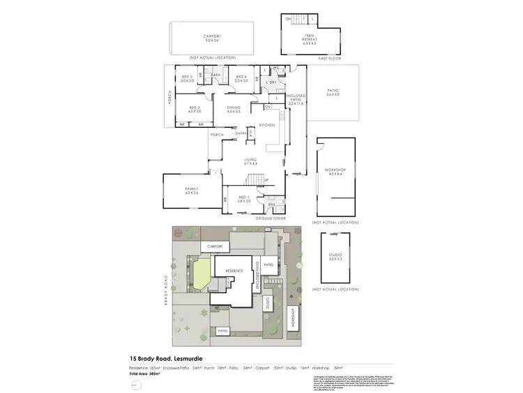 Floorplan of Homely house listing, 15 Brady Road, Lesmurdie WA 6076