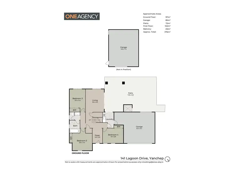 Floorplan of Homely house listing, 141 Lagoon Drive, Yanchep WA 6035