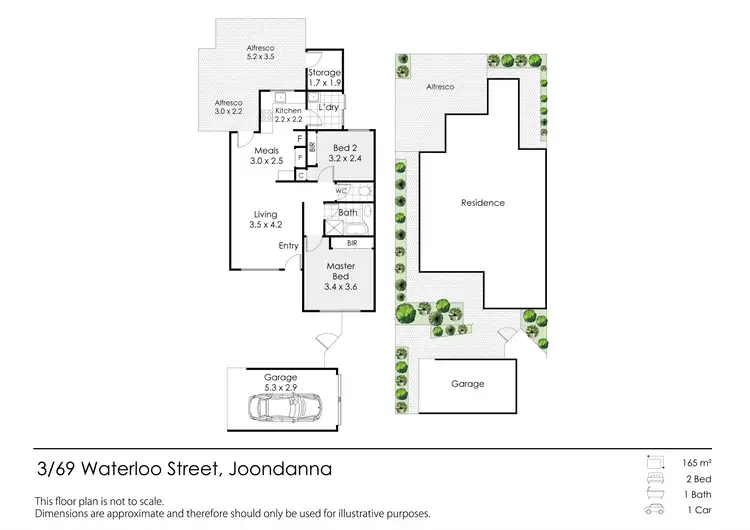 Floorplan of Homely villa listing, 3/69 Waterloo, Joondanna WA 6060