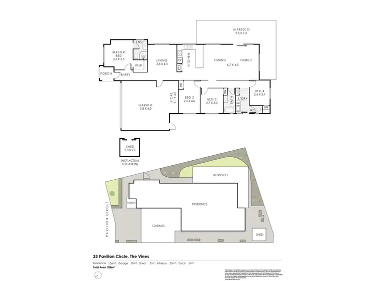 Floorplan of Homely house listing, 33 Pavilion Circle, The Vines WA 6069