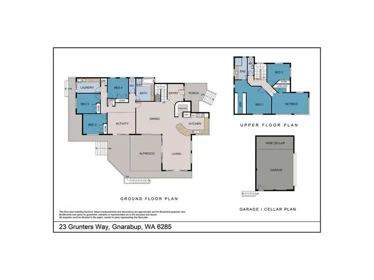 Floorplan of Homely house listing, 23 Grunters Way, Gnarabup WA 6285