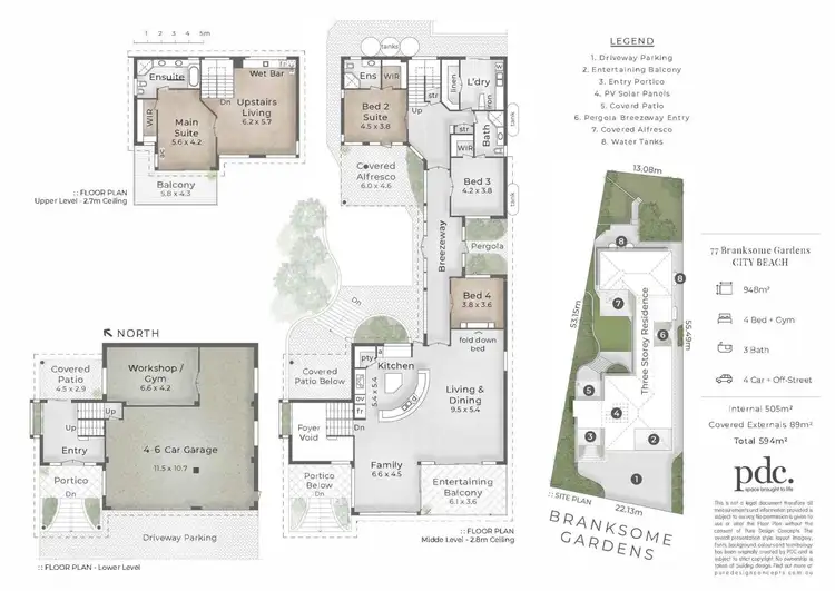 Floorplan of Homely house listing, 77 Branksome Gardens, City Beach WA 6015