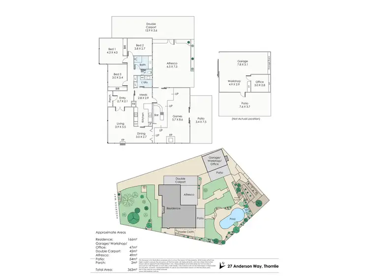 Floorplan of Homely house listing, 27 Anderson Way, Thornlie WA 6108