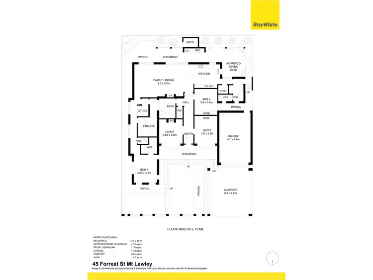 Floorplan of Homely house listing, 45 Forrest Street, Mount Lawley WA 6050