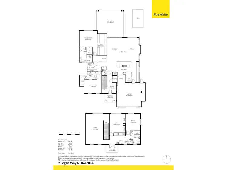 Floorplan of Homely house listing, 2 Logan Way, Noranda WA 6062