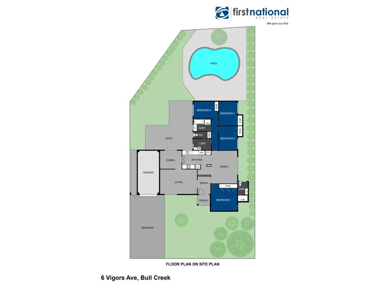Floorplan of Homely house listing, 6 Vigors Avenue, Bull Creek WA 6149