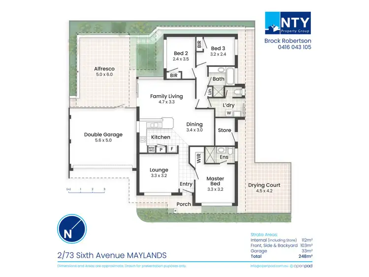 Floorplan of Homely villa listing, 2/73 Sixth Avenue, Maylands WA 6051