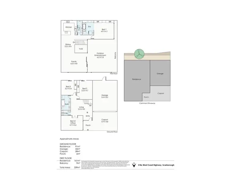 Floorplan of Homely house listing, 318C West Coast Highway, Scarborough WA 6019