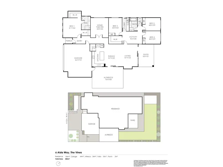 Floorplan of Homely house listing, 6 Aida Way, The Vines WA 6069