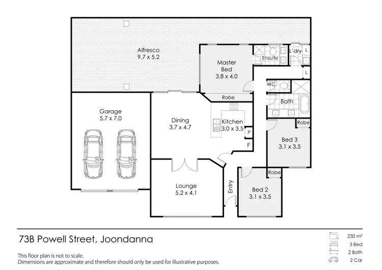 Floorplan of Homely villa listing, 73B Powell Street, Joondanna WA 6060