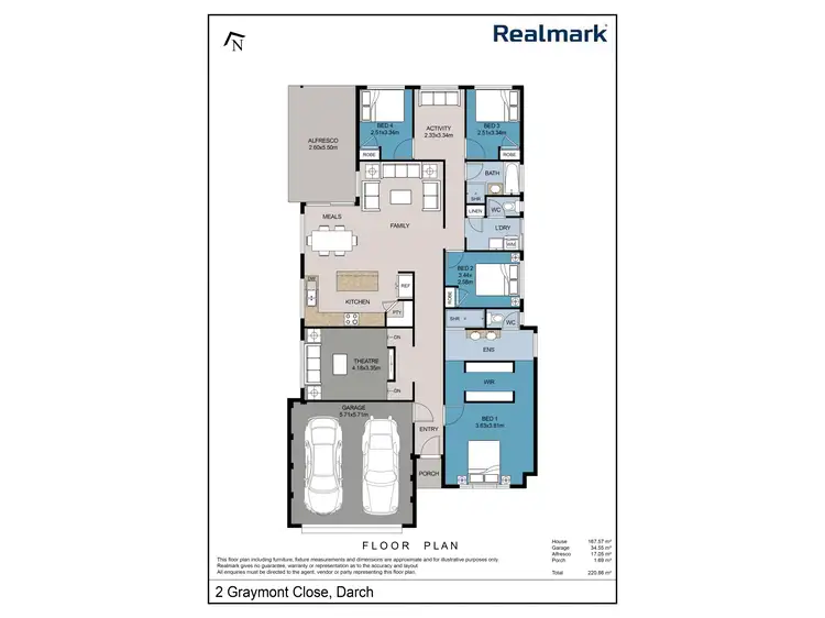Floorplan of Homely house listing, 2 Graymont Close, Darch WA 6065