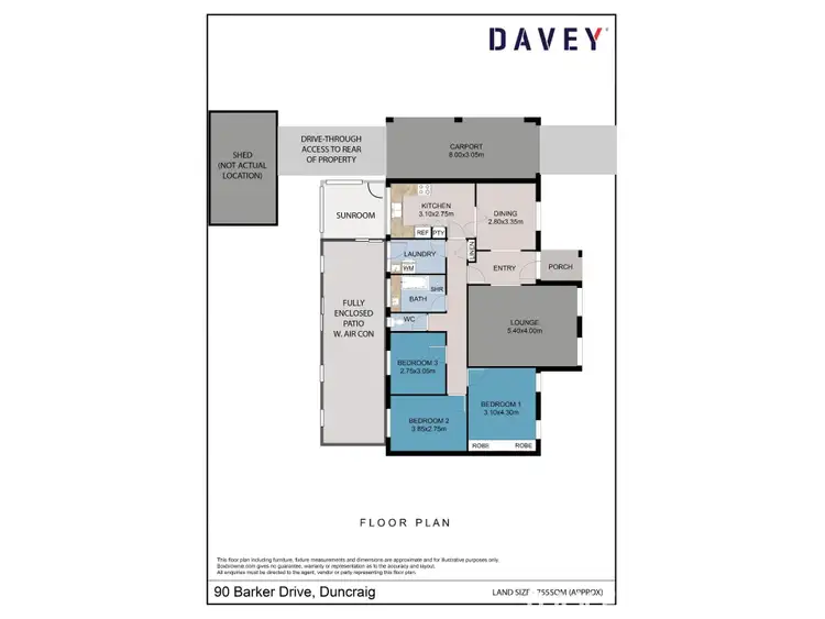 Floorplan of Homely house listing, 90 Barker Drive, Duncraig WA 6023