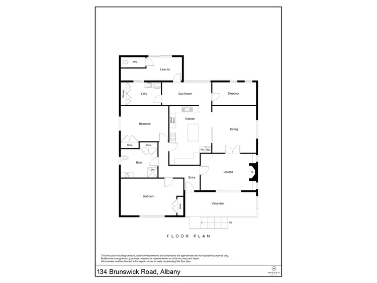 Floorplan of Homely house listing, 134 Brunswick Road, Albany WA 6330