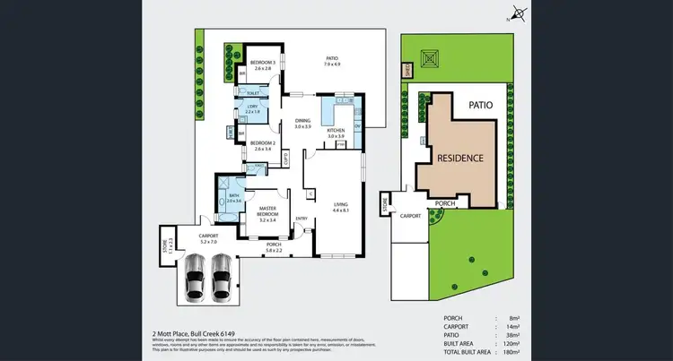 Floorplan of Homely house listing, 2 Mott Place, Bull Creek WA 6149
