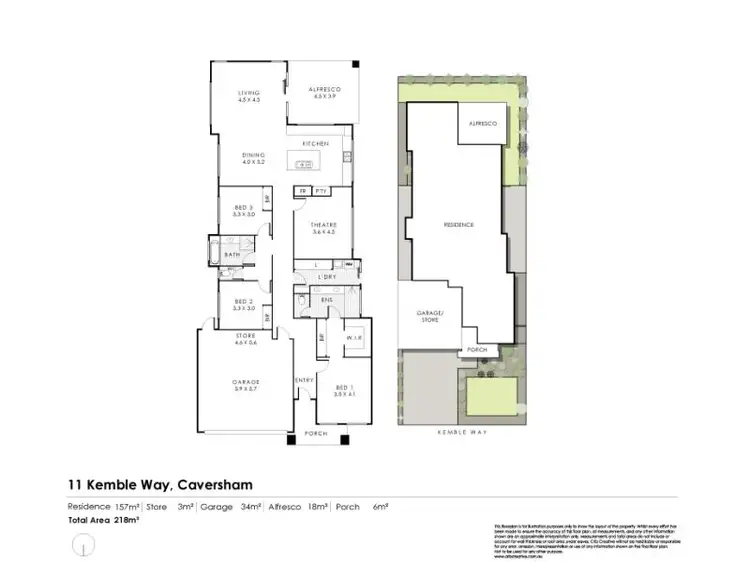 Floorplan of Homely house listing, 11 Kemble Way, Caversham WA 6055