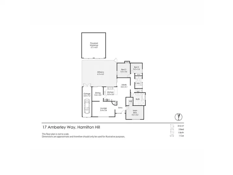 Floorplan of Homely house listing, 17 Amberley Way, Hamilton Hill WA 6163