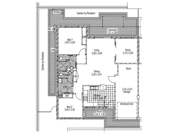 Floorplan of Homely retirement listing, 6/11 Nugent Street, Balcatta WA 6021