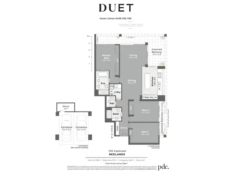 Floorplan of Homely apartment listing, 7/35 Esplanade, Nedlands WA 6009