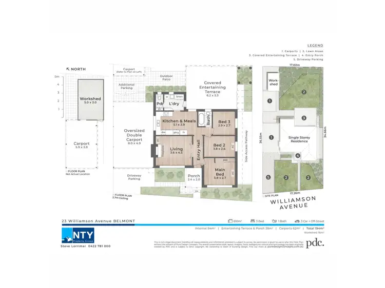 Floorplan of Homely house listing, 23 Williamson Avenue, Belmont WA 6104