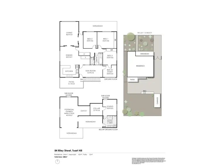 Floorplan of Homely house listing, 84 Riley Street, Tuart Hill WA 6060