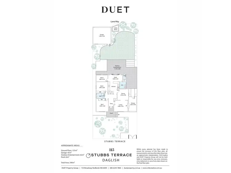 Floorplan of Homely house listing, 115 Stubbs Terrace, Daglish WA 6008