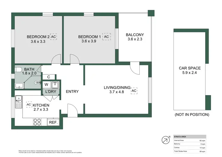 Floorplan of Homely apartment listing, 6/10 Smith Street, Perth WA 6000