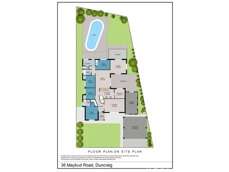Floorplan of Homely house listing, 36 Maybud Road, Duncraig WA 6023