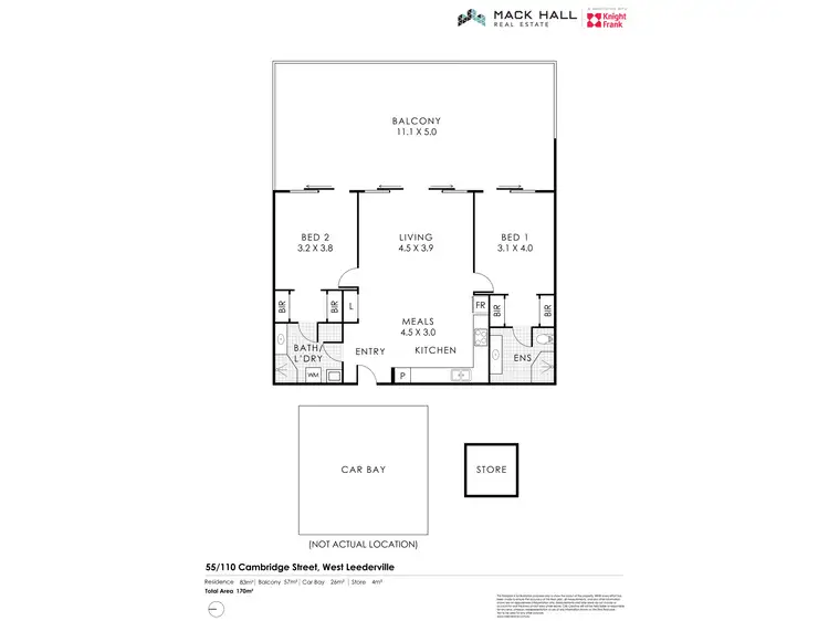 Floorplan of Homely apartment listing, 55/110 Cambridge Street, West Leederville WA 6007