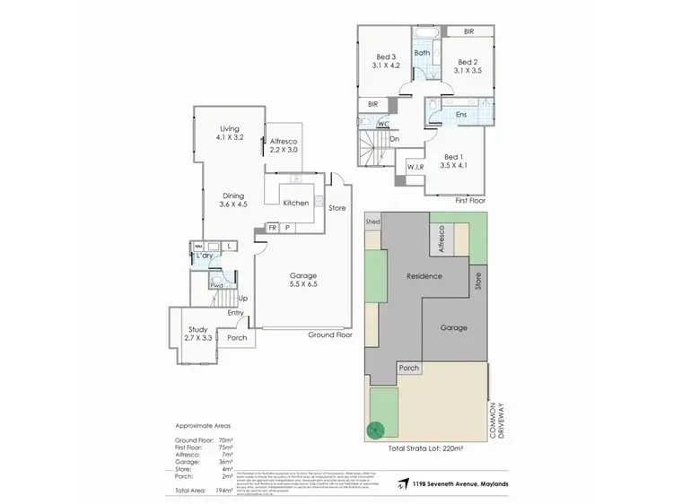Floorplan of Homely house listing, 119B Seventh Avenue, Maylands WA 6051