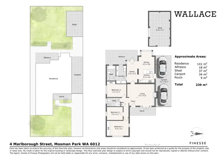 Floorplan of Homely house listing, 4 Marlborough Street, Mosman Park WA 6012
