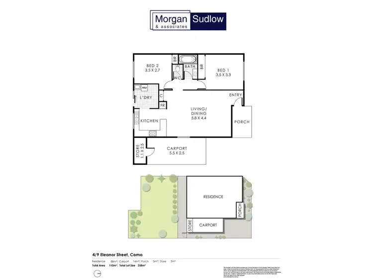 Floorplan of Homely villa listing, 4/9 Eleanor Street, Como WA 6152