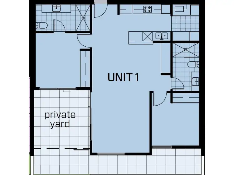 Floorplan of Homely apartment listing, 1/9 Hawksburn Road, Rivervale WA 6103