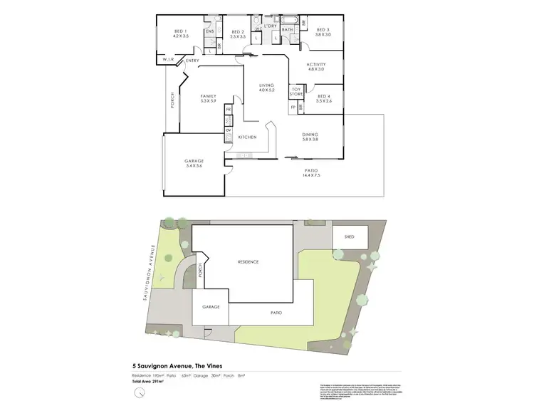 Floorplan of Homely house listing, 5 Sauvignon Avenue, The Vines WA 6069
