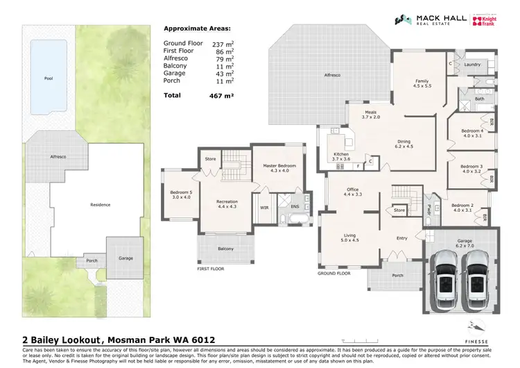 Floorplan of Homely house listing, 2 Bailey Lookout, Mosman Park WA 6012
