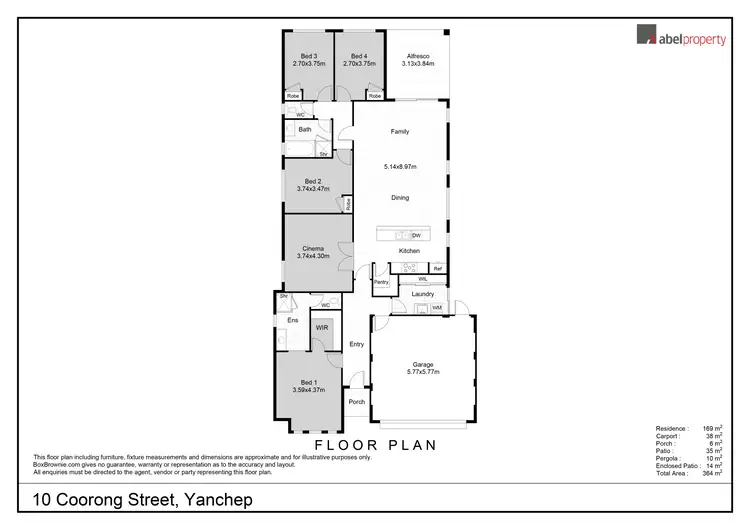 Floorplan of Homely house listing, 10 Coorong Street, Yanchep WA 6035