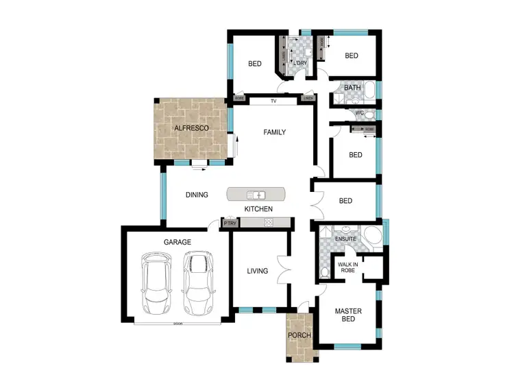 Floorplan of Homely house listing, 4 Isaac Court, Millbridge WA 6232